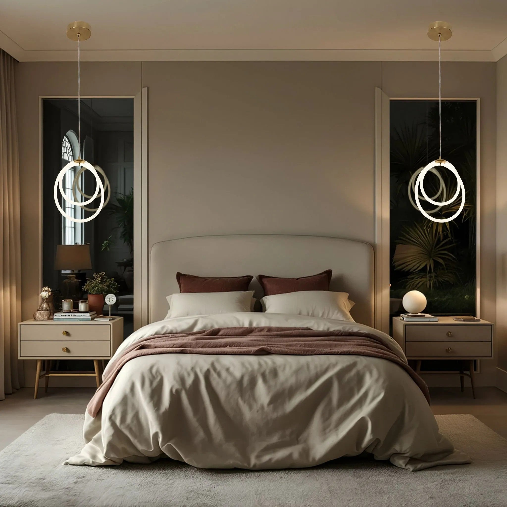 LAMPA WISZĄCA LED G021-CP Złota 7