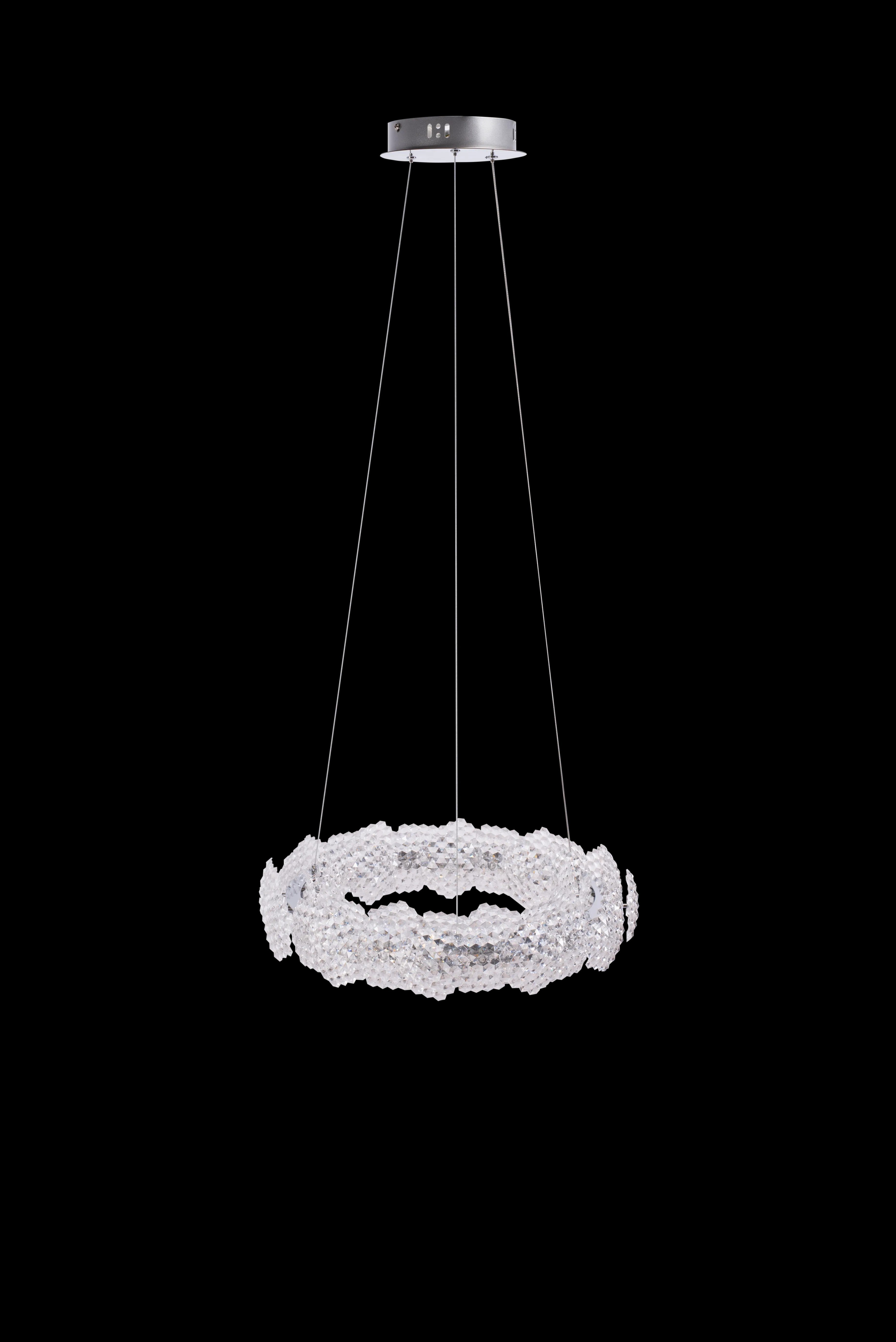 LAMPA WISZĄCA LED MS017-CP Chrom 57cm 7