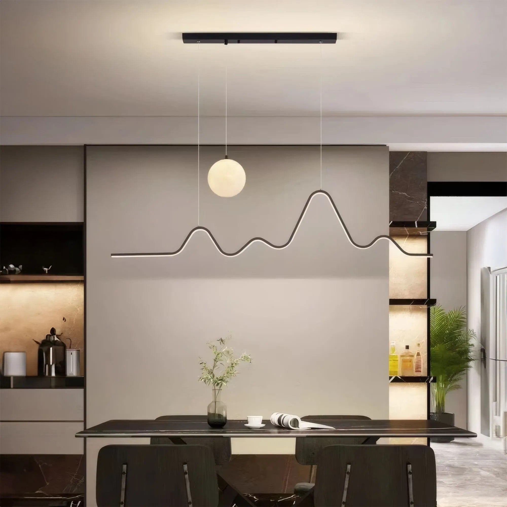 Lampa WISZĄCA LED LHJ033-CP 120 Cm CZARNA 7