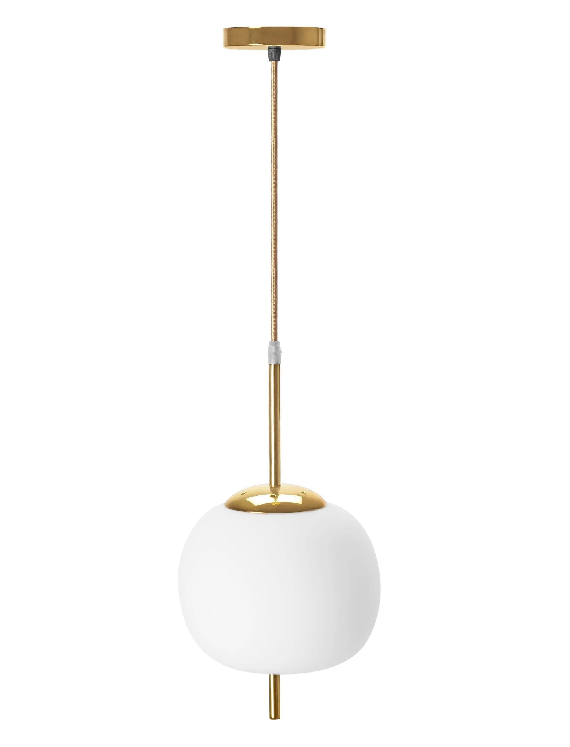 Lampa Sufitowa Wisząca Szklana Kula APP669-1CP Złota 7
