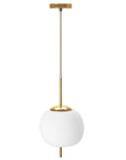 Lampa Sufitowa Wisząca Szklana Kula APP669-1CP Złota 7