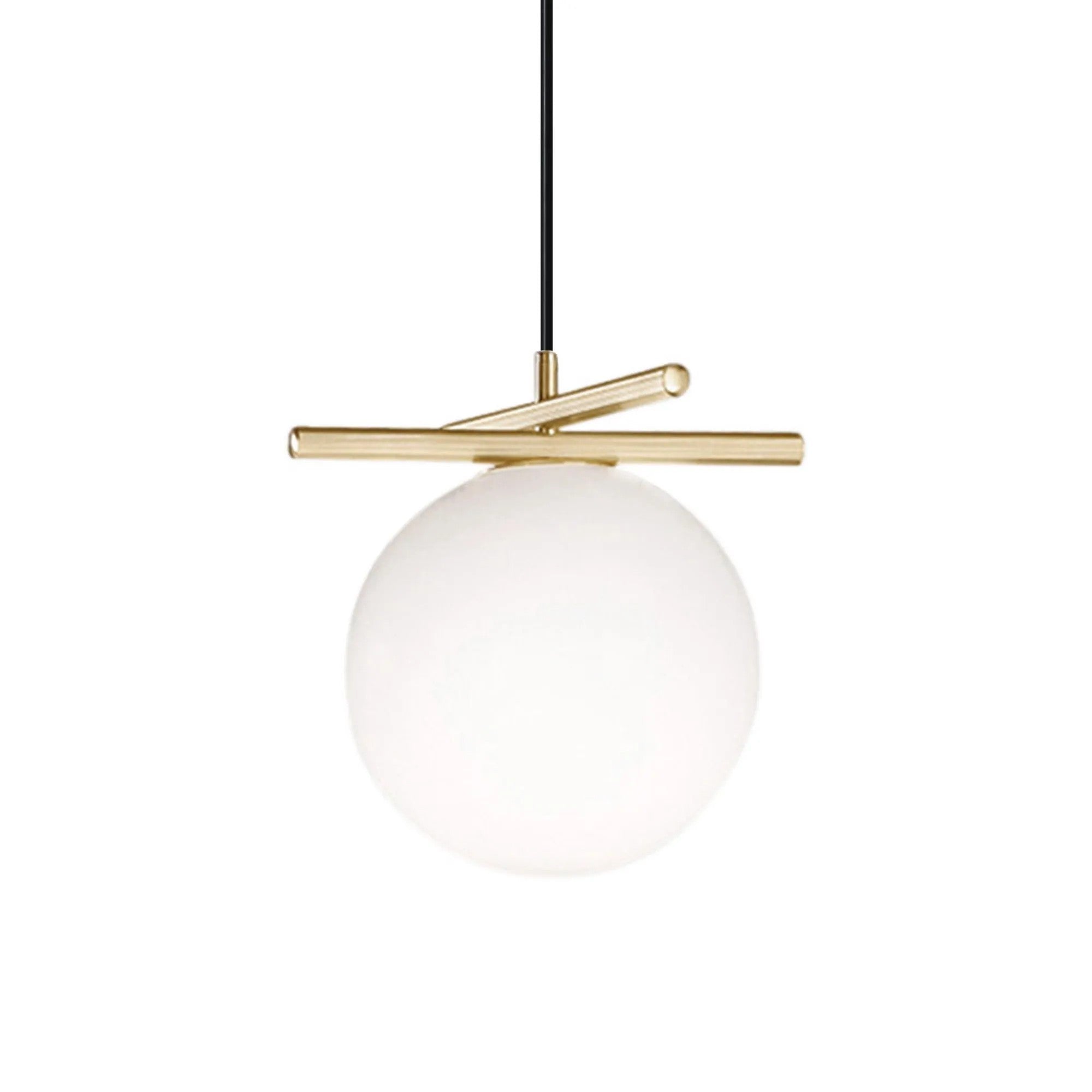 ZŁOTA LAMPA WISZĄCA BIAŁA KULA APP1667-1CP 7