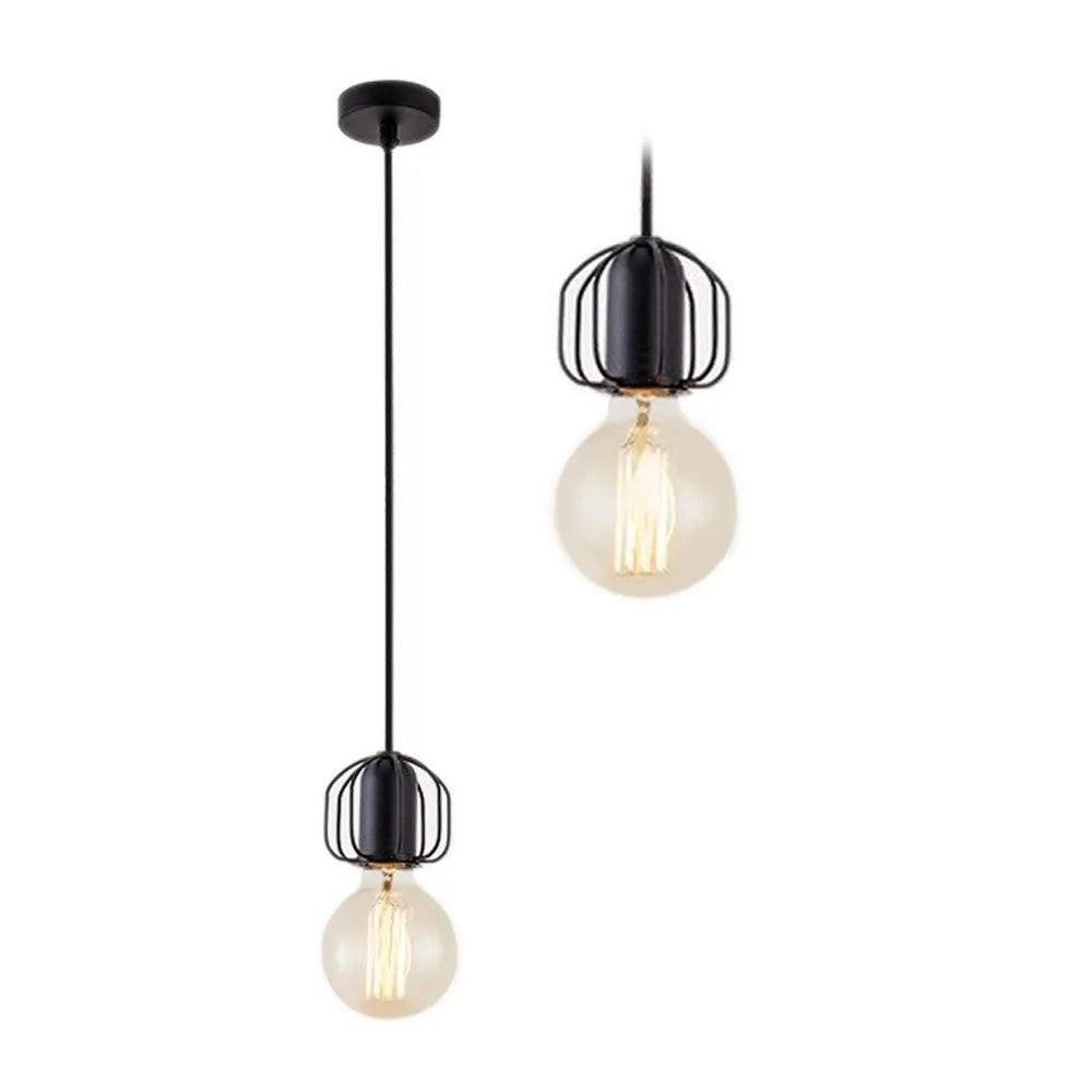 Lampa Sufitowa Wisząca Pojedyncza Loft APP591-1CP Czarna 7