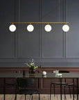 Lampa Wisząca Szklane Kule 4 Szt APP675-4CP Złota 7