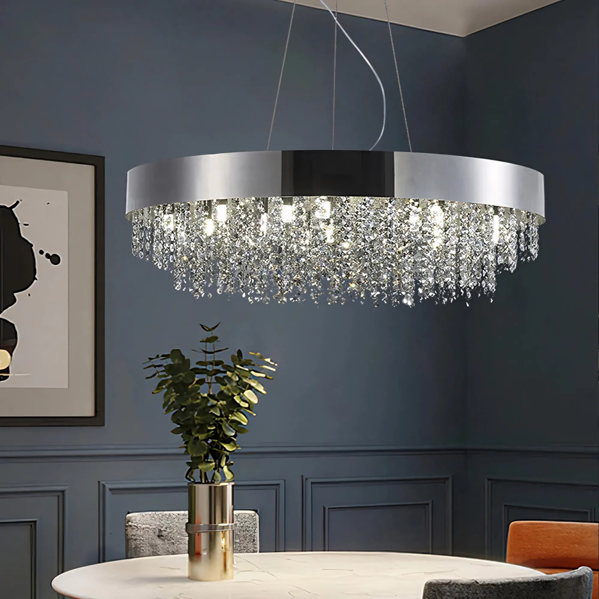 Lampa Sufitowa Wisząca APP1786-16CP 60 Cm Chrom 7