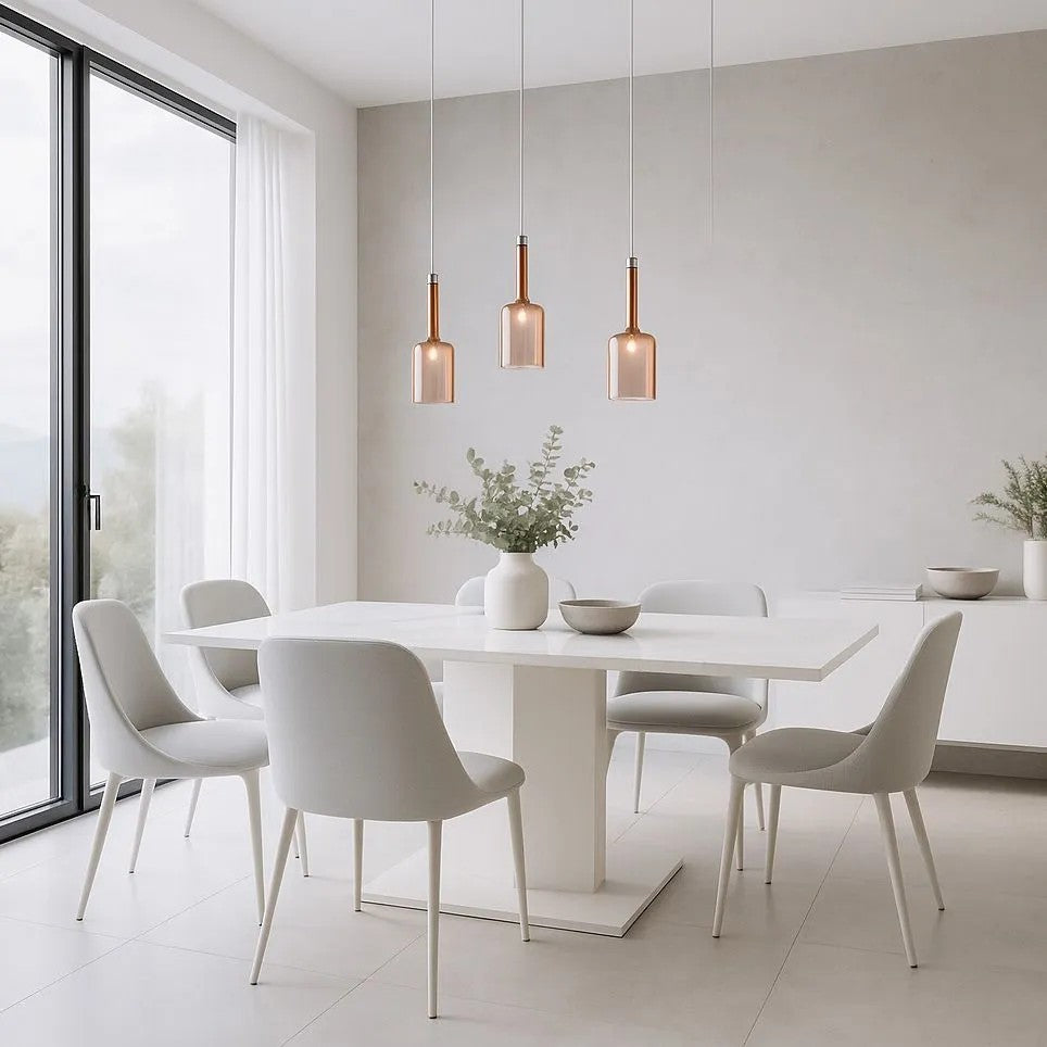 Lampa Sufitowa Wisząca Szklany Klosz APP1699-1CP AMBER B 7