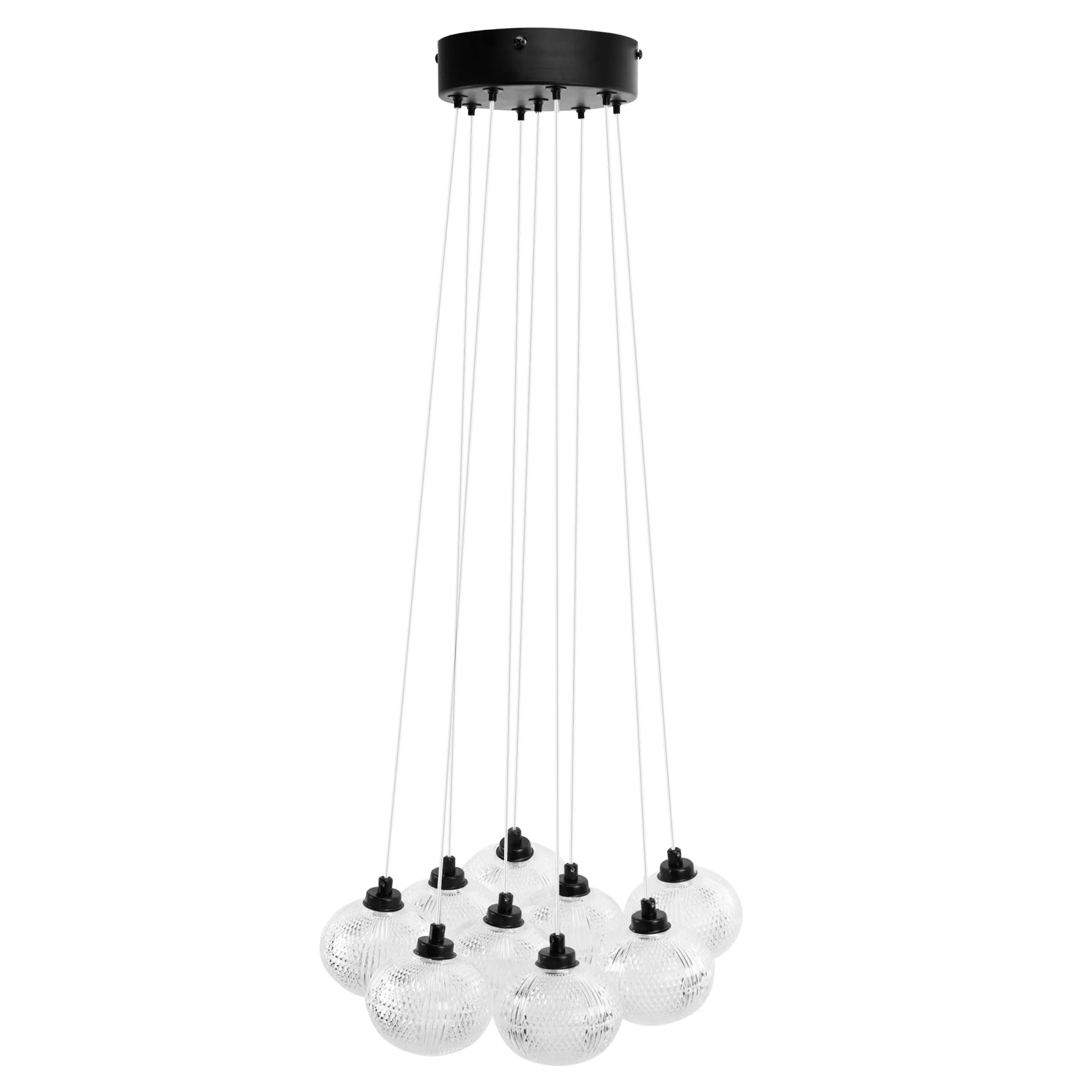 LAMPA SUFITOWA MS022-9CP Czarna 7