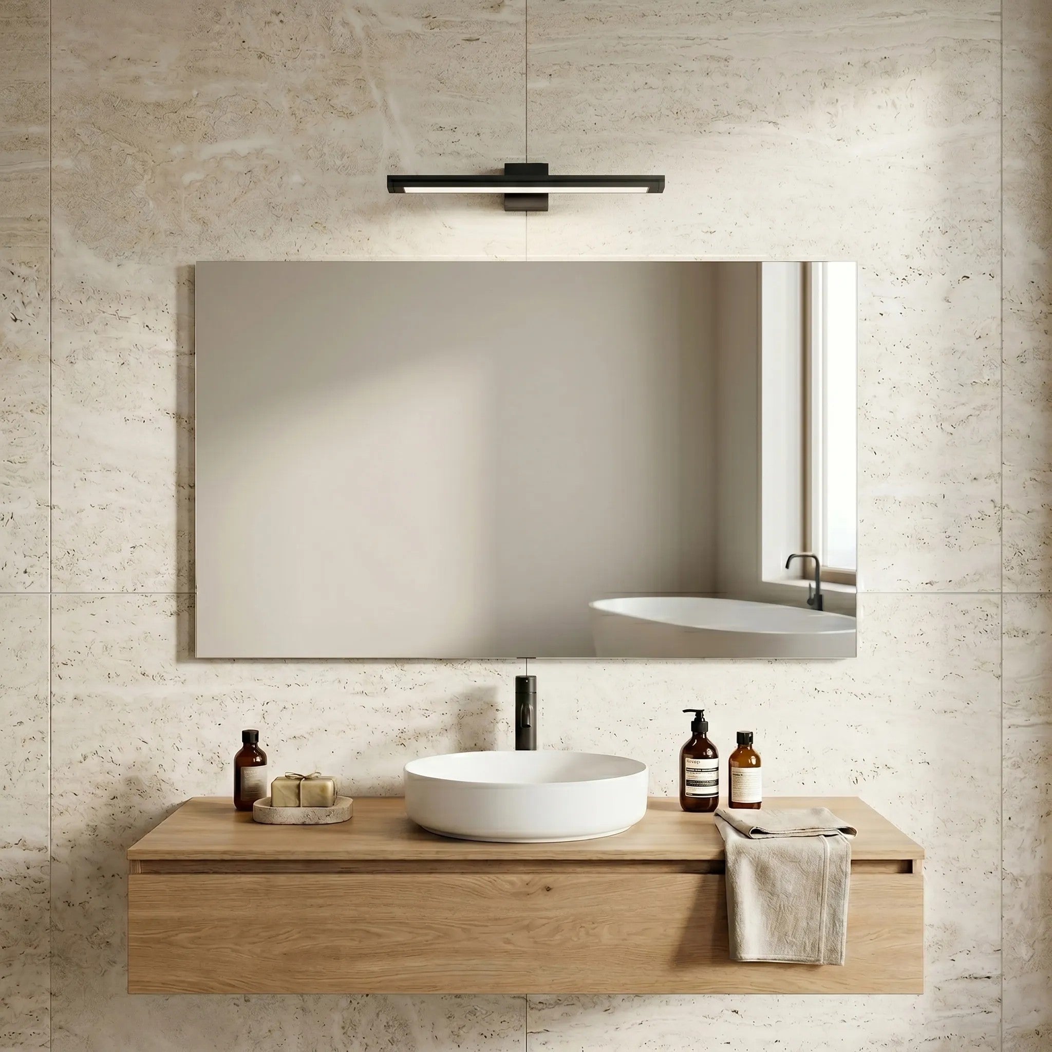 Kinkiet Łazienkowy LED SWE049-1W 40 Cm Black 7