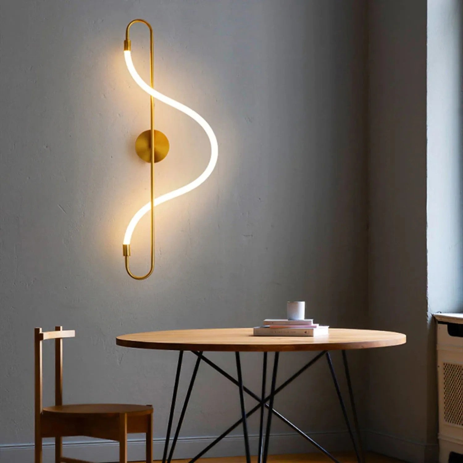 Lampa Ścienna Kinkiet LED APP858-W Long Złota 7