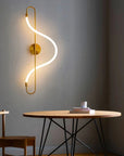 Lampa Ścienna Kinkiet LED APP858-W Long Złota 7
