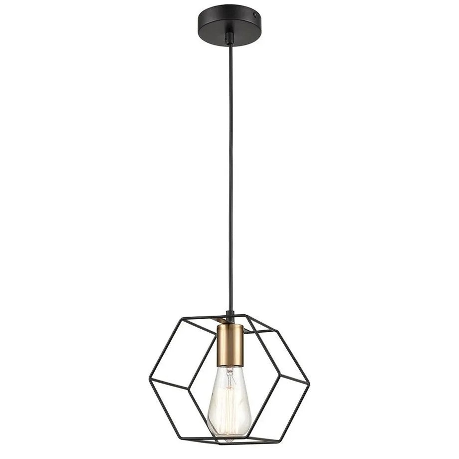 Lampa Wisząca APP1131-1CP Czarno Złota 7