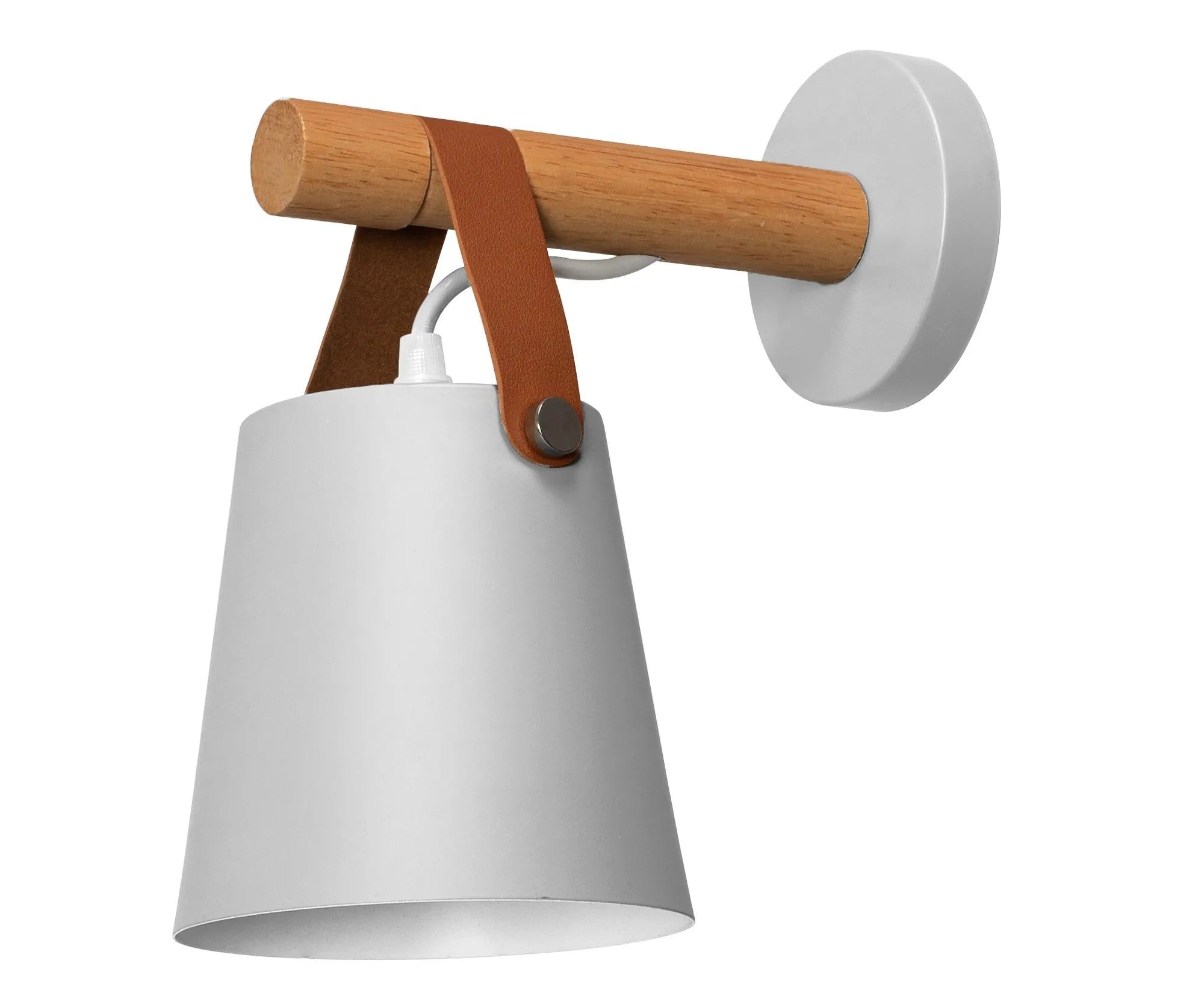 Lampa Kinkiet Ścienny Metalowy Z Paskiem APP467-1W Biała 7