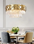 Lampa Kryształowa Wisząca APP1473-CP Złota 7