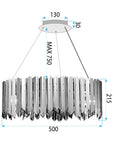 Lampa Wisząca Metalowa APP1763-8CP CHROME 7