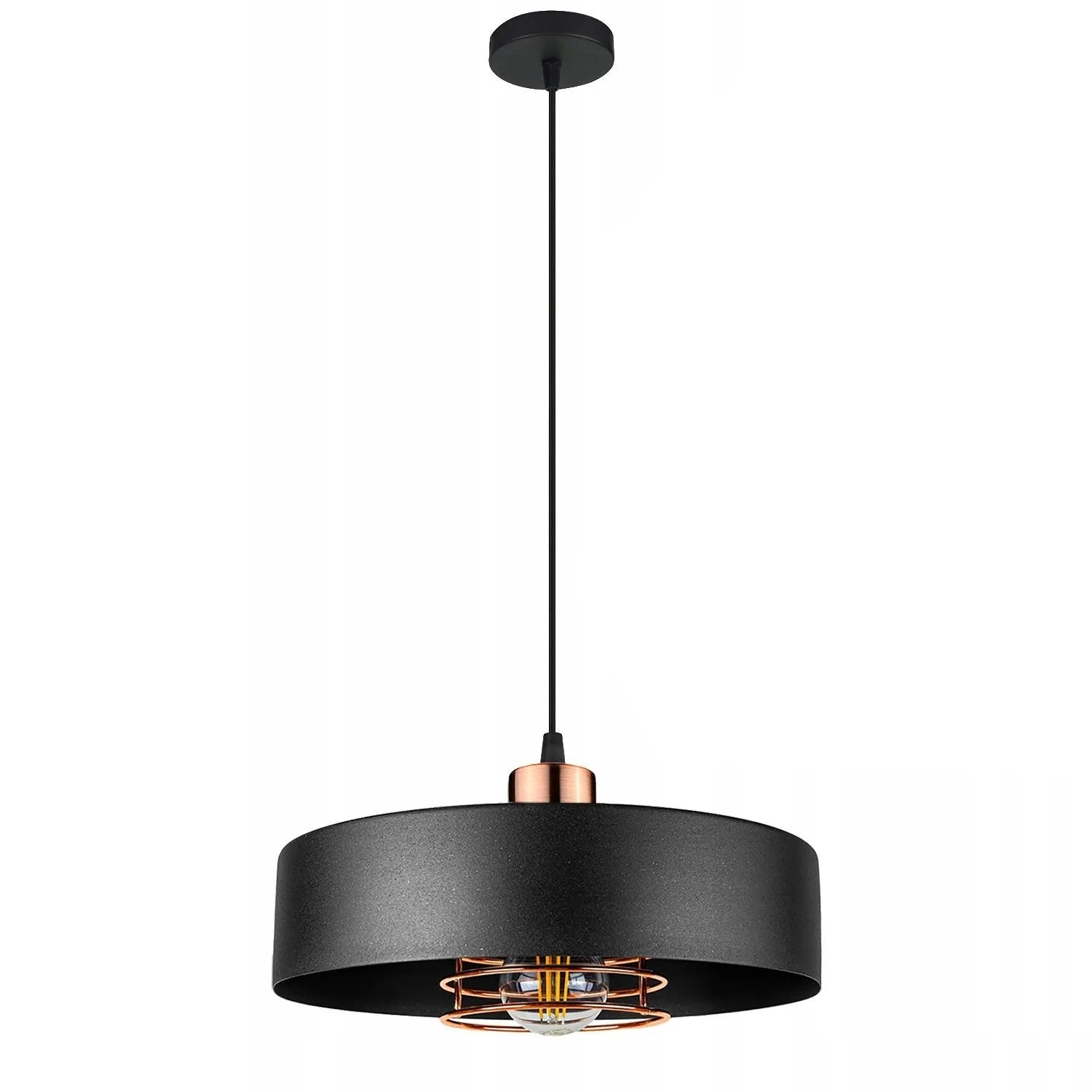 Lampa Wisząca APP1246-1CP Czarny-Różowe Złoto 7