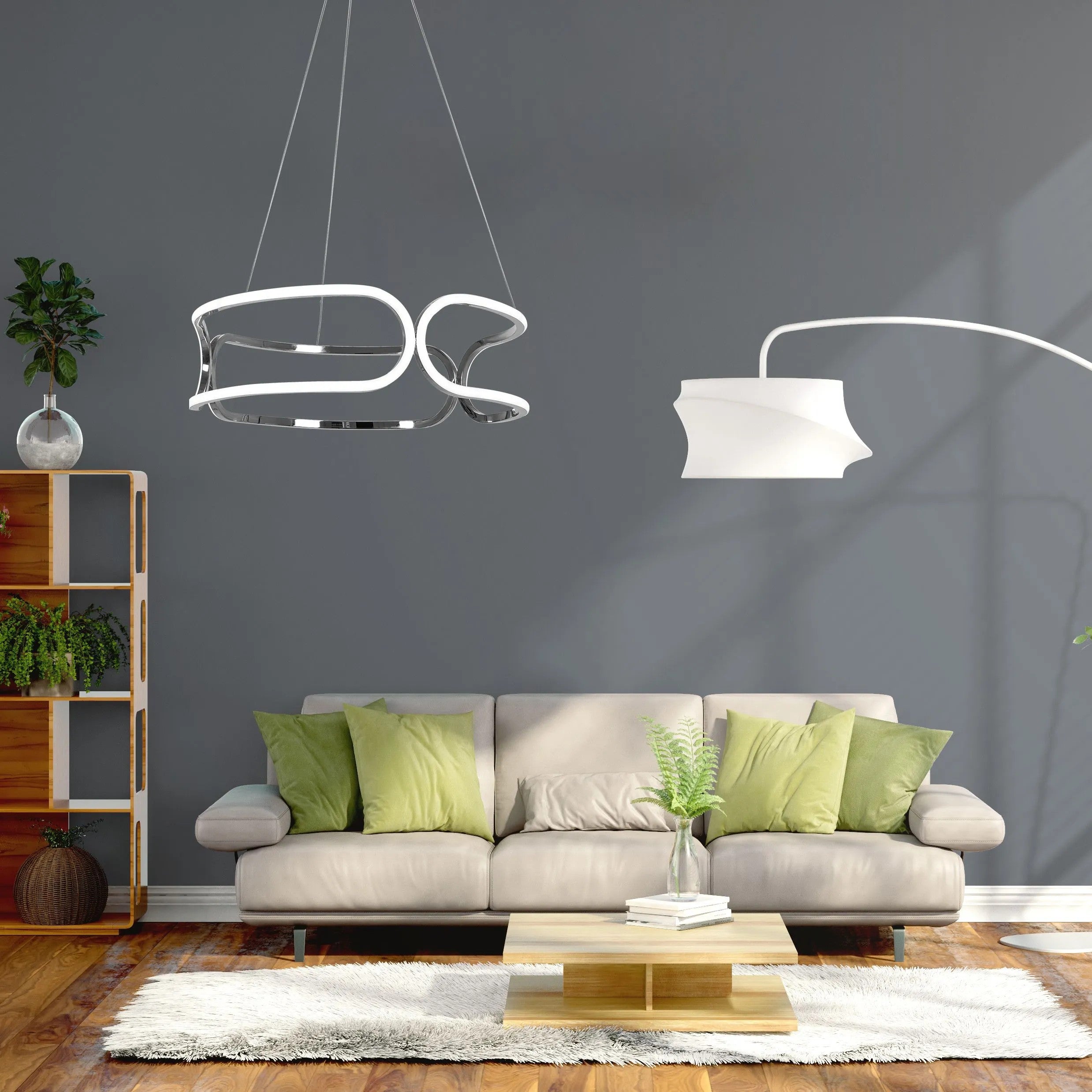 LAMPA SUFITOWA Z PILOTEM PLAFON LED APP792-CP 7