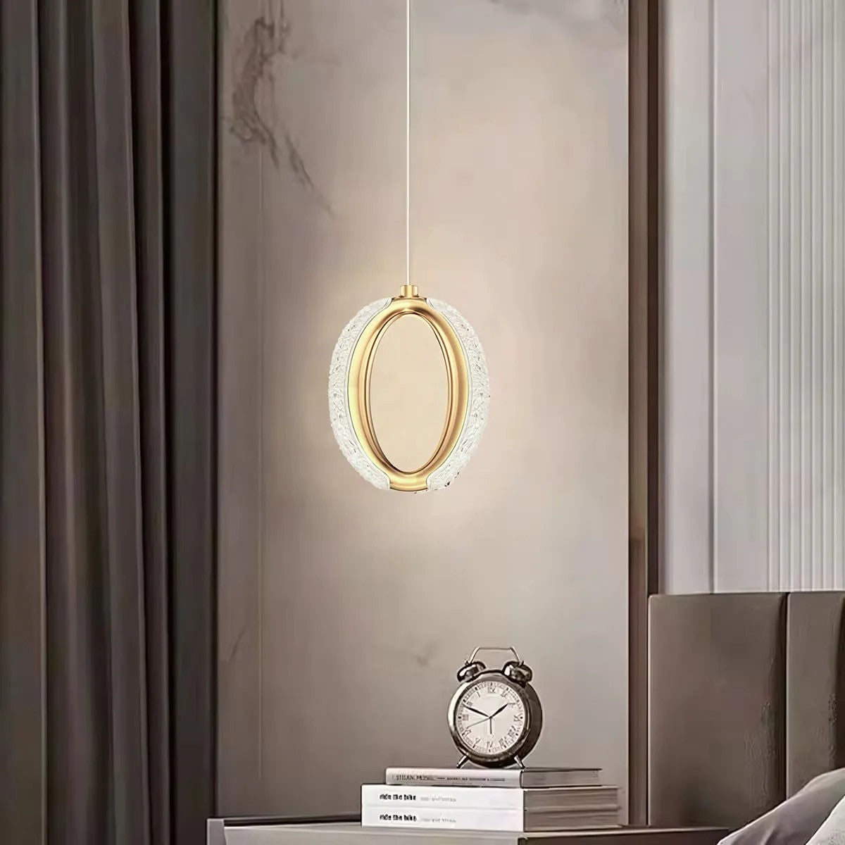 LAMPA WISZĄCA KRYSZTAŁOWA LED G114-1CP Złota 7