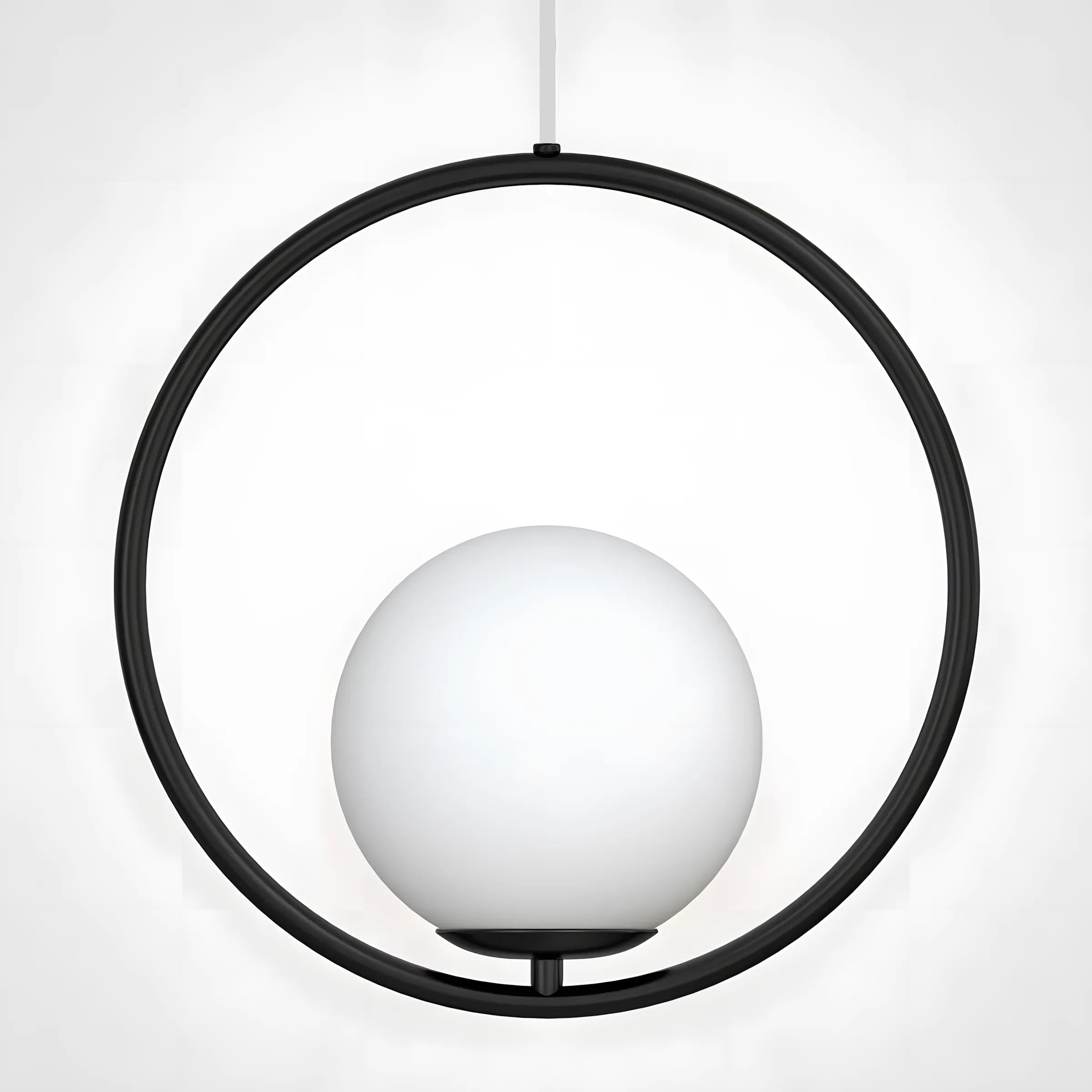 Lampa Sufitowa Wisząca Szklana Kula G110-1W Czarna 7
