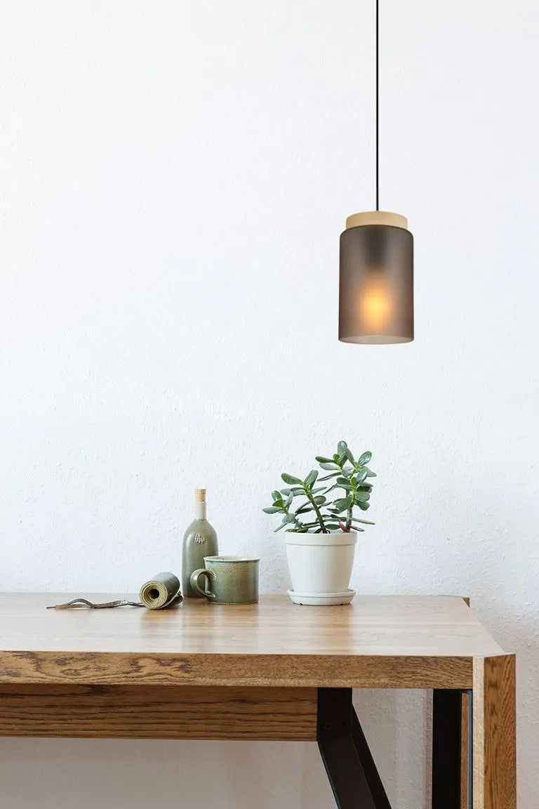 LAMPA SUFITOWA WISZĄCA APP1810-1CP Frosted Grey 7