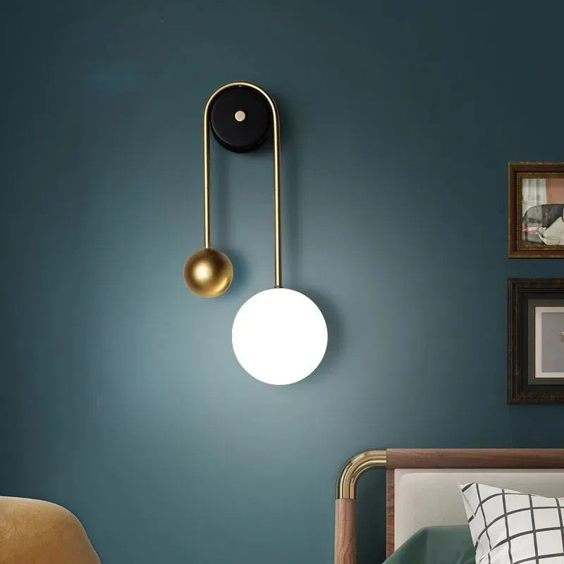 LAMPA ŚCIENNA KINKIET APP1474-W GOLD 7