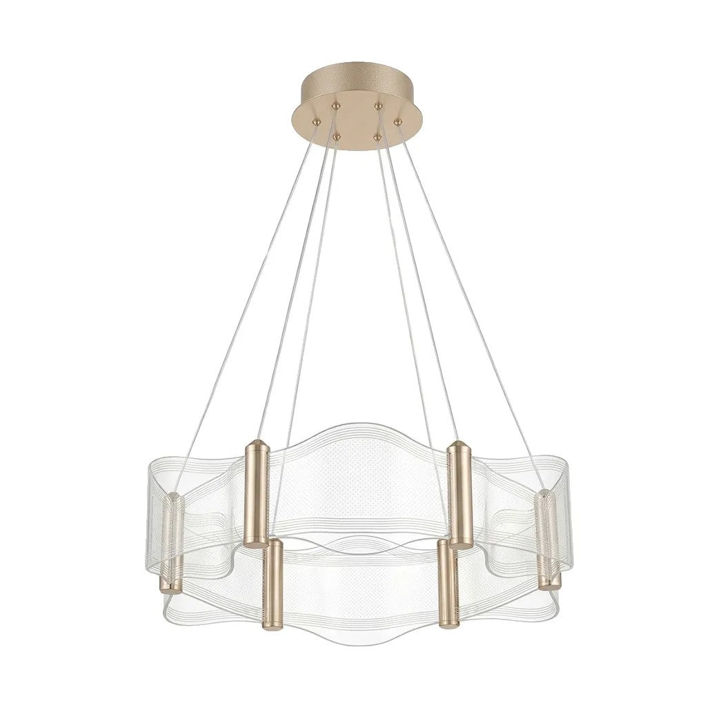 LAMPA SUFITOWA WISZĄCA G151-CP ZŁOTA 7