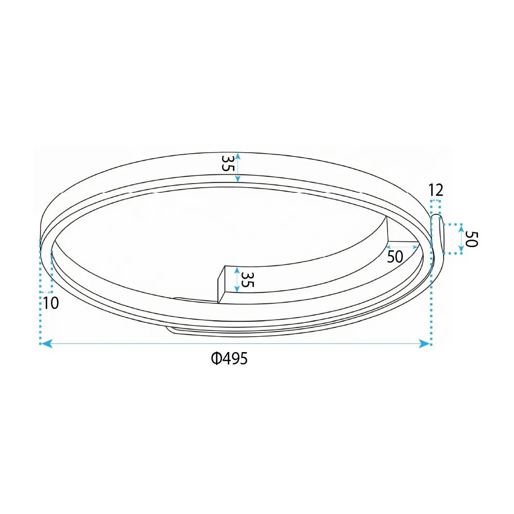 Lampa Sufitowa LED APP1925-C Czarna 7