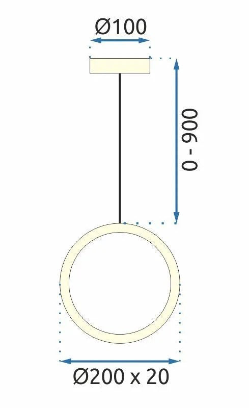 LAMPA WISZĄCA LED G112-CP Złota 7