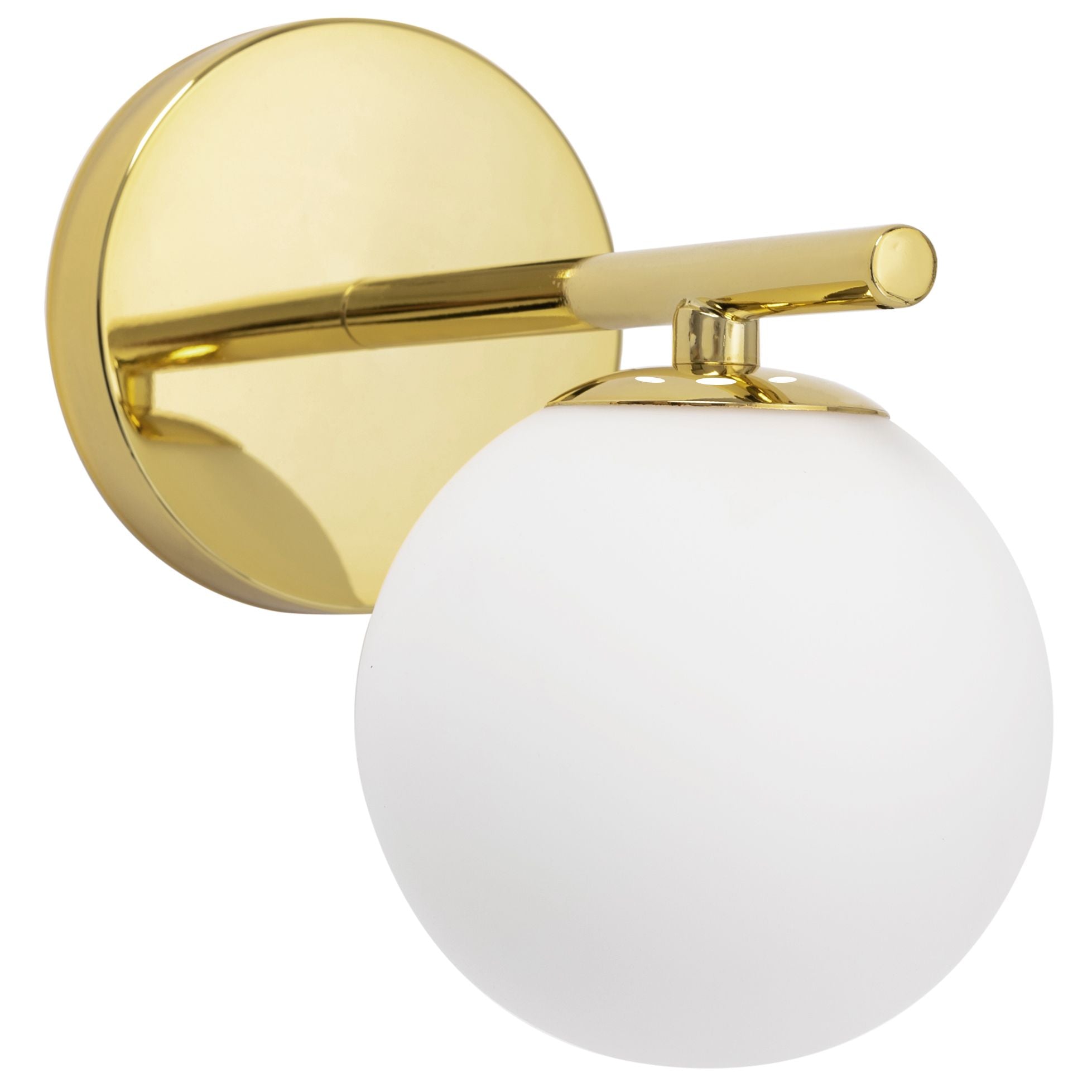 Lampa Ścienna Kinkiet Szklana Kula APP684-1W Złota 4