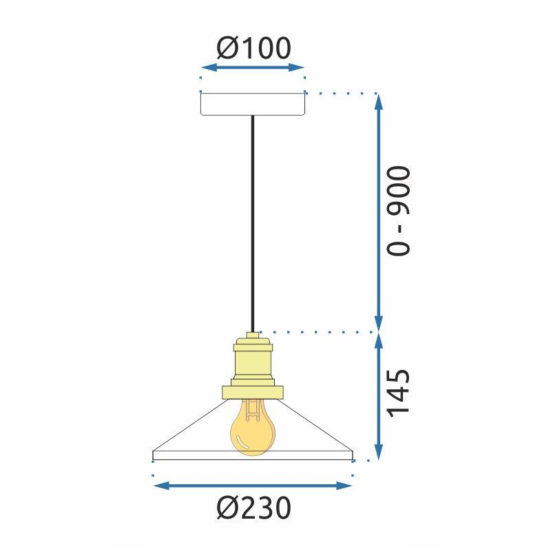 Lampa Wisząca APP1172-1CP Biała