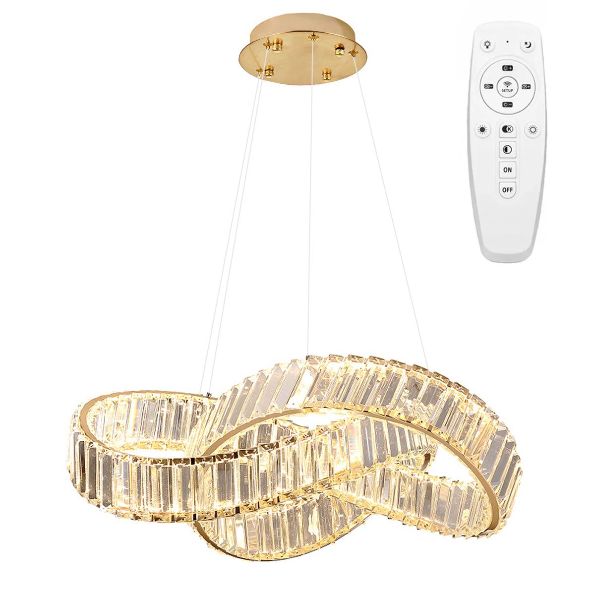 Lampa Sufitowa Wisząca Led App1538-cp Gold 1