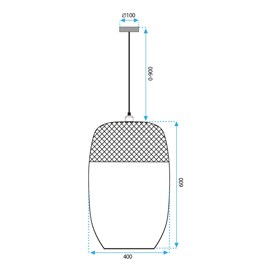 LAMPA SUFITOWA WISZĄCA BOHO APP1327-1CP