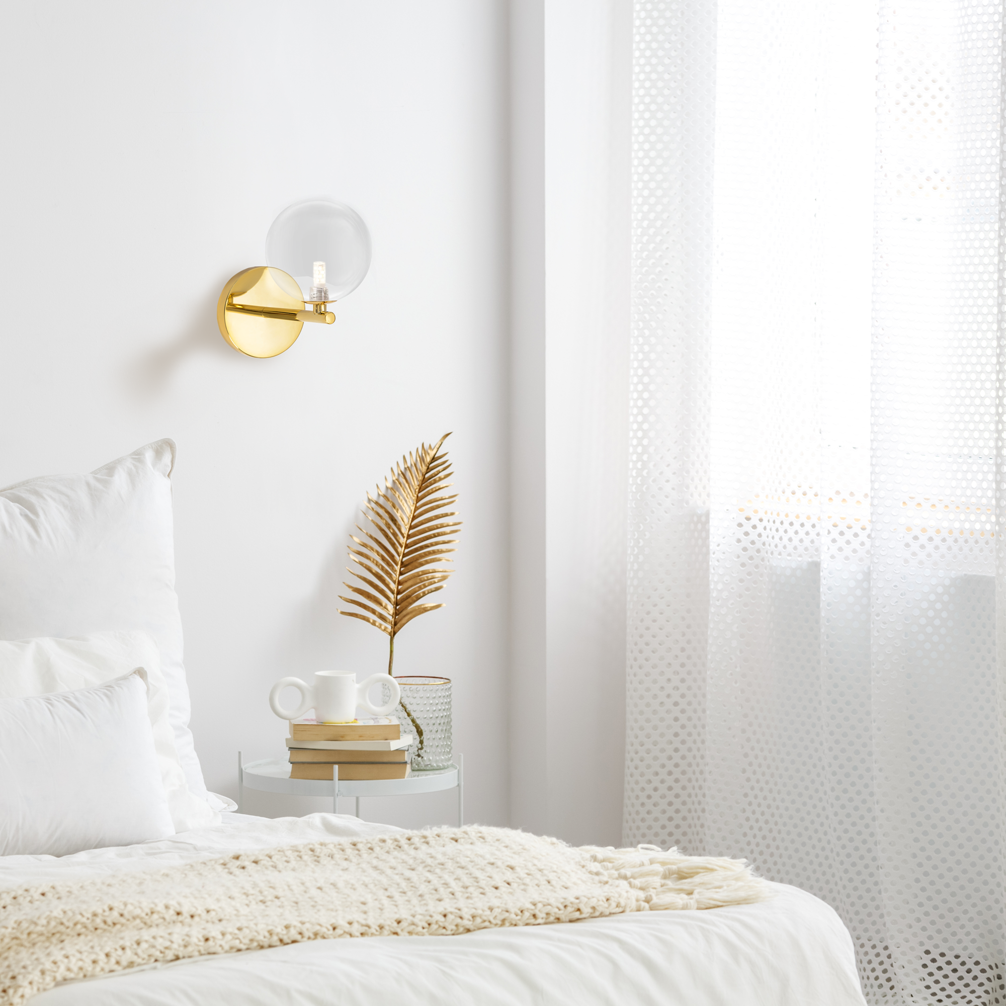 Lampa Ścienna Kinkiet App1161-1w Złota