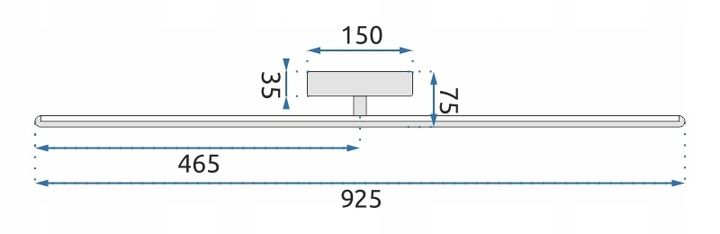 LAMPA KINKIET DO SALONU LED NEUTRALNY 12W 92CM APP583-1W