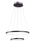 Lampa wisząca LED 40W 4000K 50cm czarna LUNE 32-64745