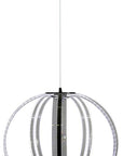 Lampa wisząca kula z pasków LED biały zimny 35W Cansas Candellux 31-43955