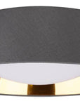 Lampa sufitowa LED biały zimny 16W szary abażur Mola Candellux 31-63663