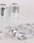 Lampa wisząca sufitowa srebrna szklane klosze 3x60W Libano Candellux 33-51691