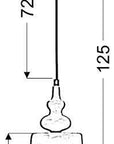 Lampa wisząca 1xE28 14cm HAMP 31-51905