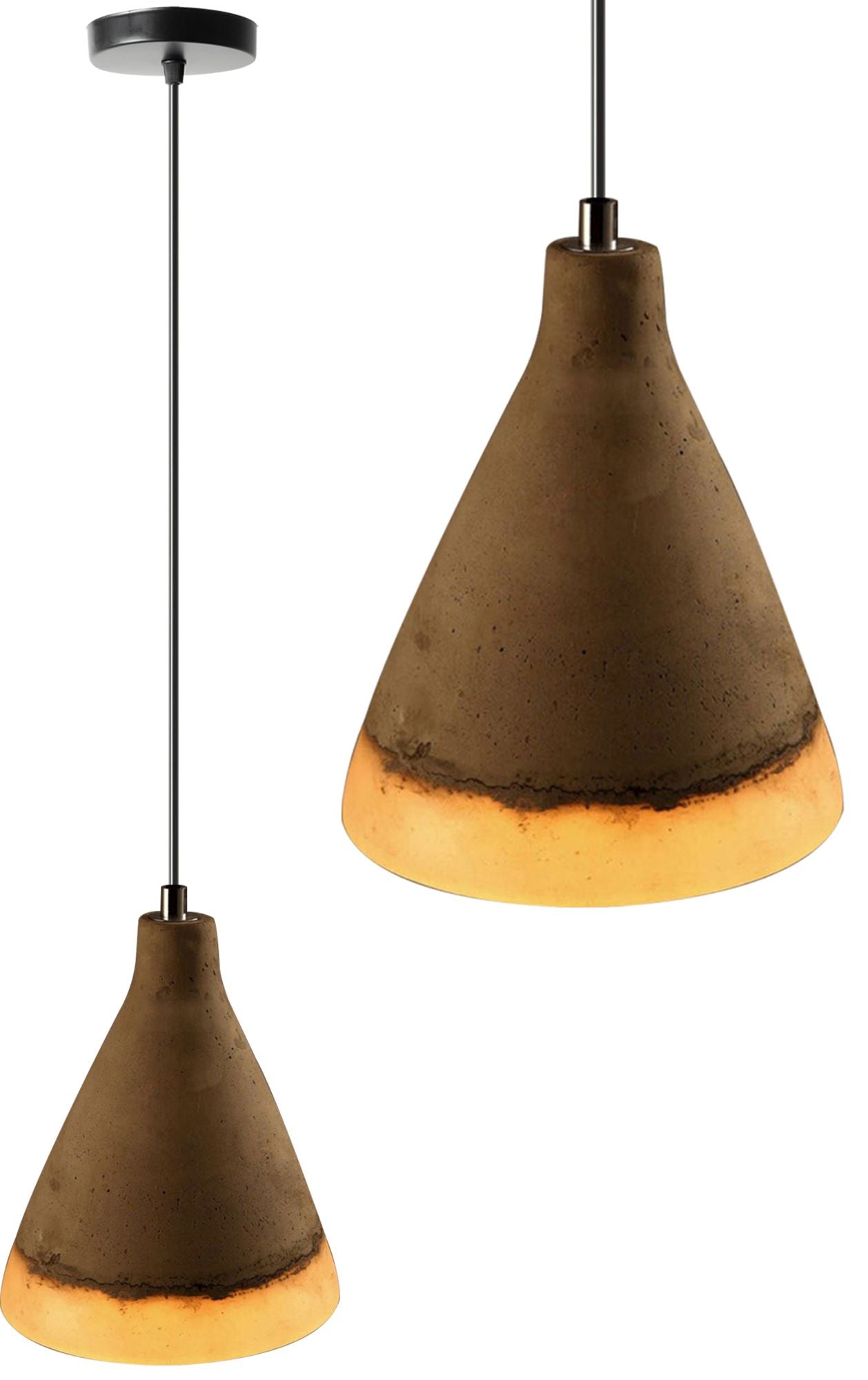 Lampa Sufitowa Wisząca Cementowa Loft APP494-1CP
