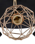Lampa sufitowa plafon czarny klosz złoty Acrobat 98-66466