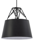 Lampa Sufitowa Wisząca Metalowa APP422-1CP Czarna