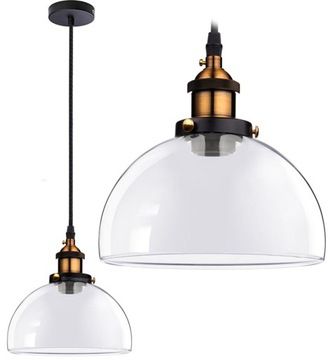 Lampa sufitowa wisząca szklana Verto C
