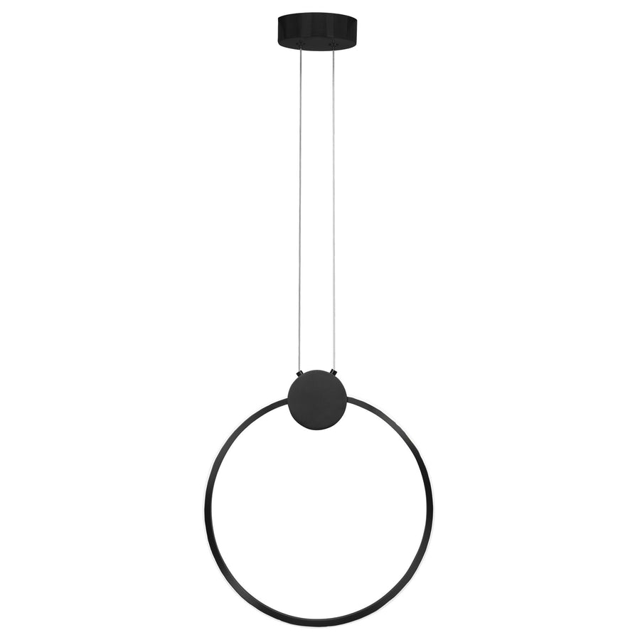 LAMPA SUFITOWA WISZĄCA LED APP1392-CP BLACK 30cm