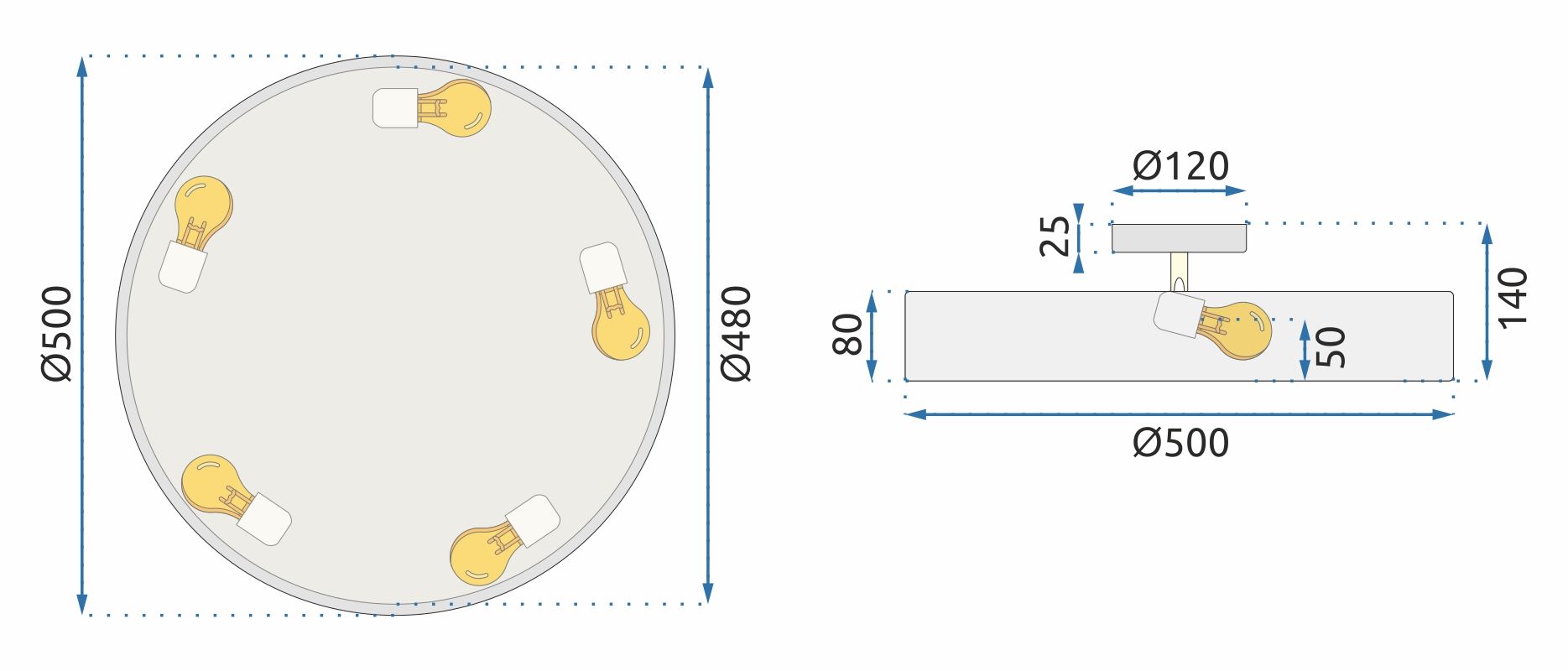 Lampa Wisząca Regulowana APP860-C 50 cm Czarna