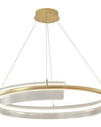 LAMPA SUFITOWA WISZĄCA LED APP1672-CP Gold 8