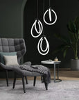 LAMPA WISZĄCA LED G022-3CPR CZARNA 8
