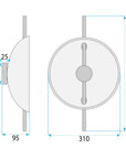KINKIET ŚCIENNY LED APP1762-1W 8