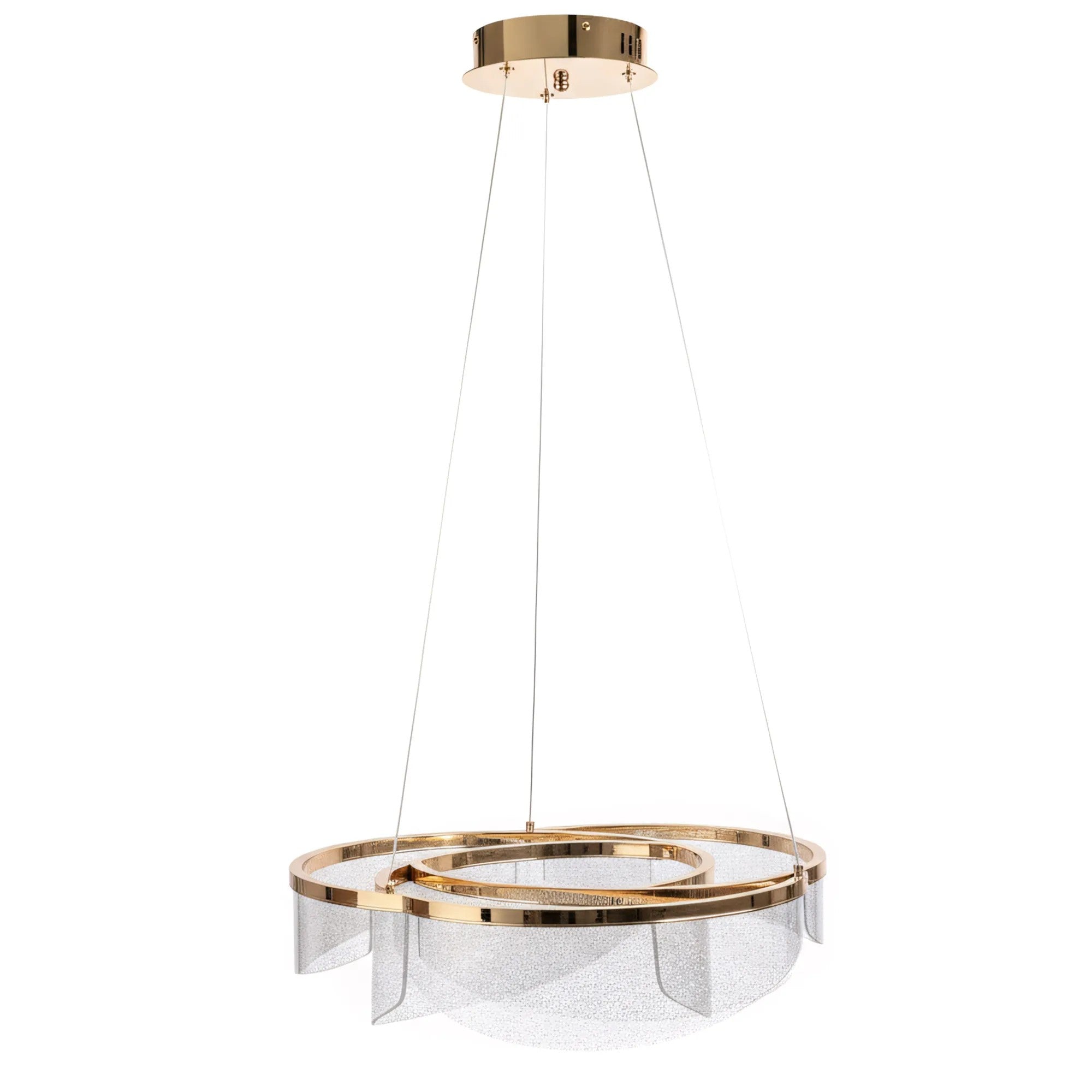 Lampa Sufitowa Wisząca LED G138-CP 50cm Złota 8