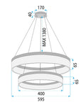 Lampa Wisząca LED LHJ049-CP2 ZŁOTA 8