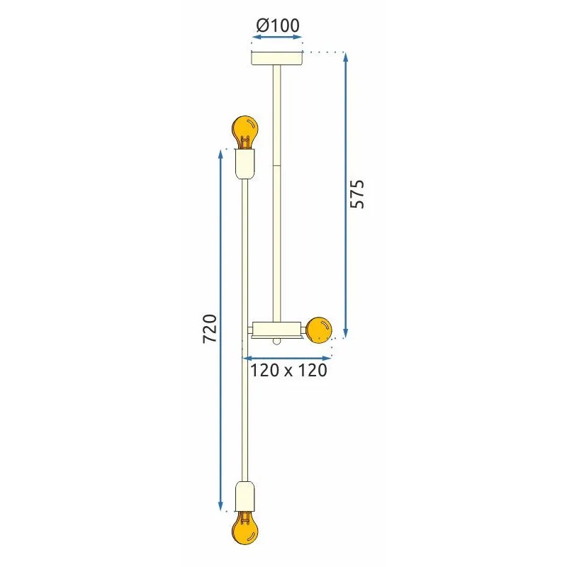 Lampa Wisząca APP1115-6CP 8